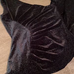 Calvin Klein velvet sparkle gown